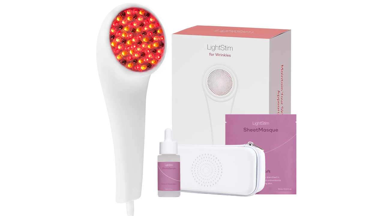 LightStim for Wrinkles LED Red Light Therapy with 72 LEDs (605, 630, 660, & 855 nm Wavelengths)