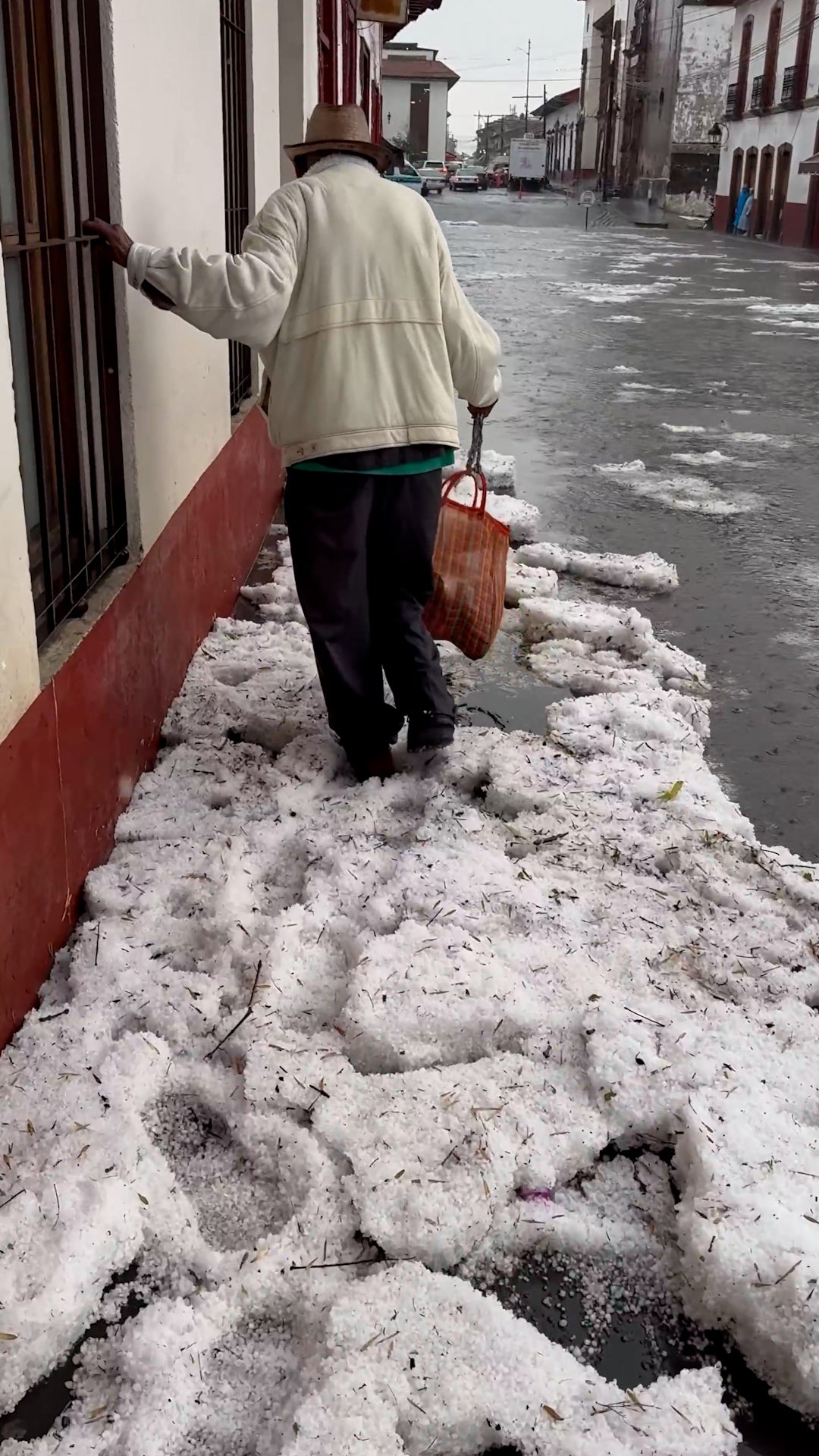 Buried by hail