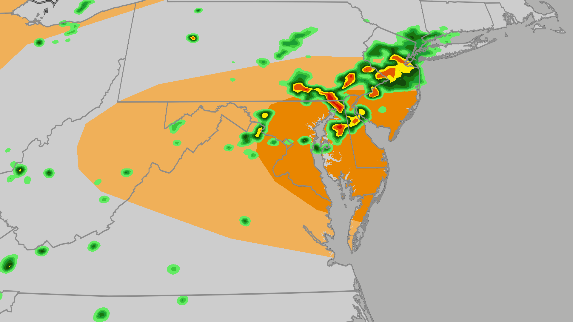 Severe storms, flooding possible for DC, Philadelphia