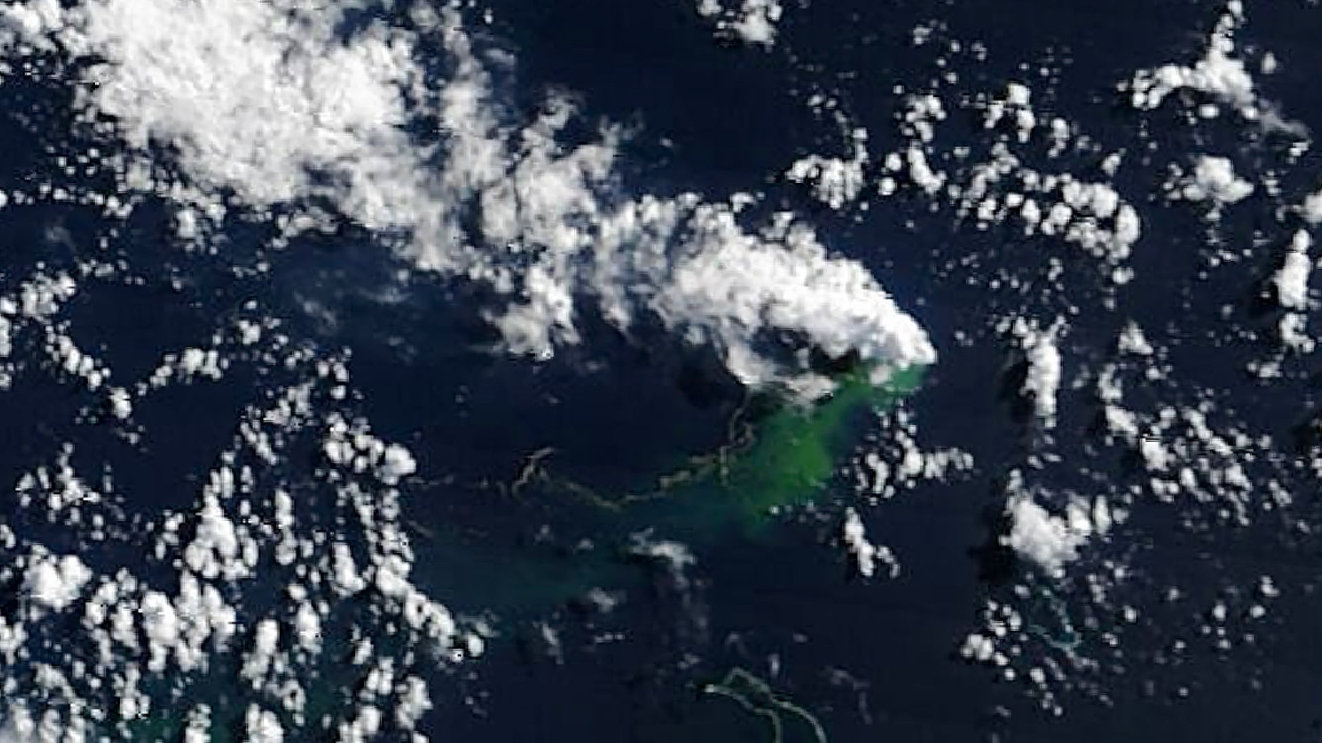 NASA is watching the birth of a new island in real time