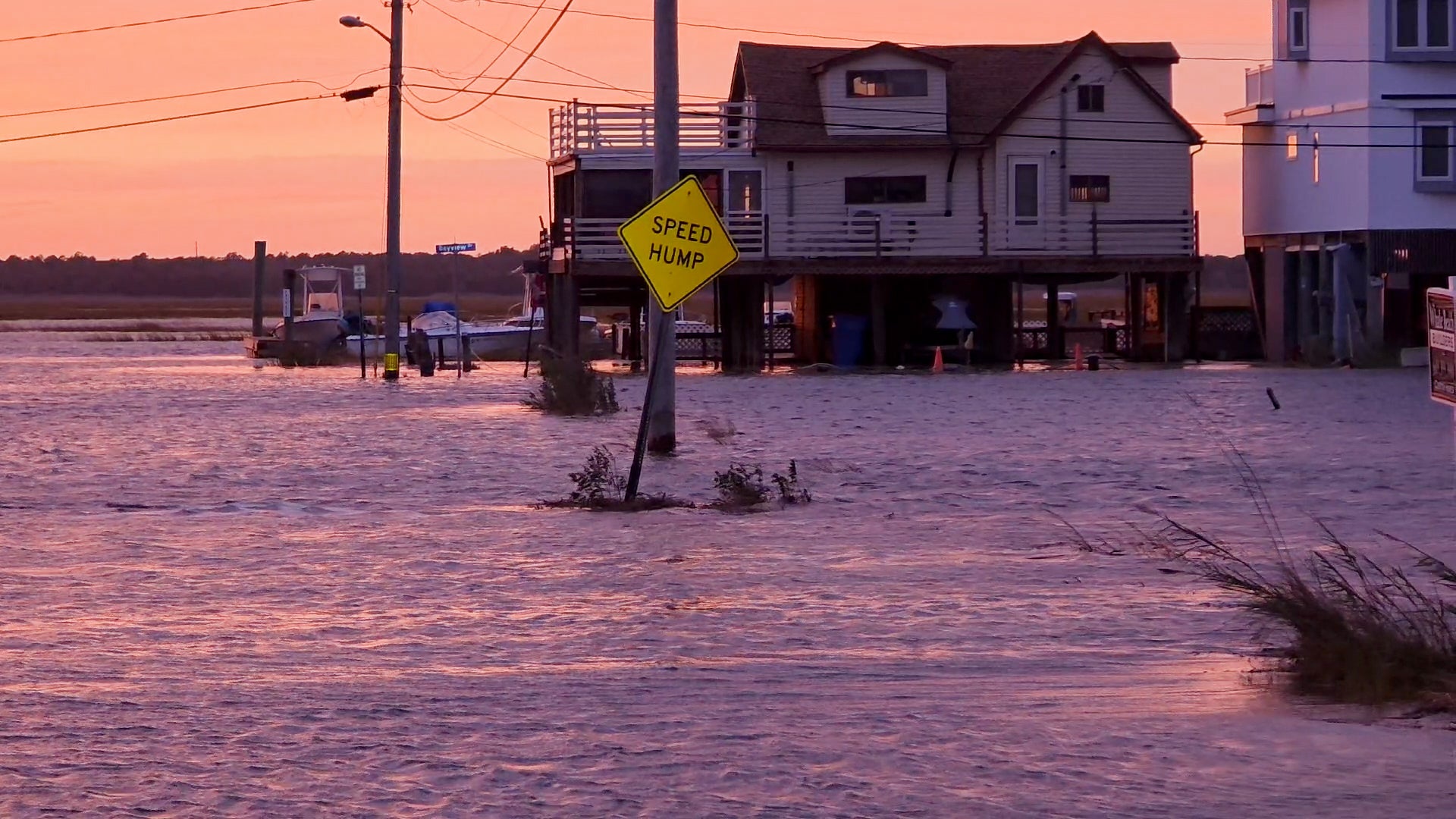 Streets flood in Ocean City, New Jersey, as nor'easter strengthens along East Coast; waves batter North Wildwood seawall overnight