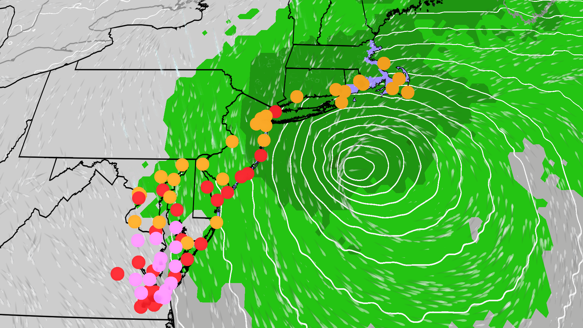 Early season Nor'easter brings gusty winds, days of rain, and coastal flooding from mid-Atlantic to New England; tracker offers alerts and forecasts