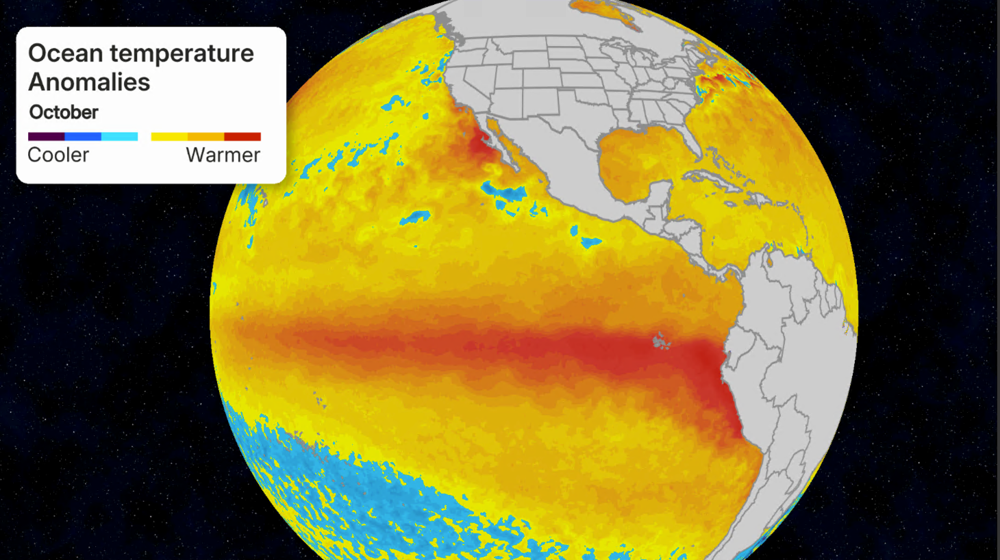 1008 SST Anomalies El Nino