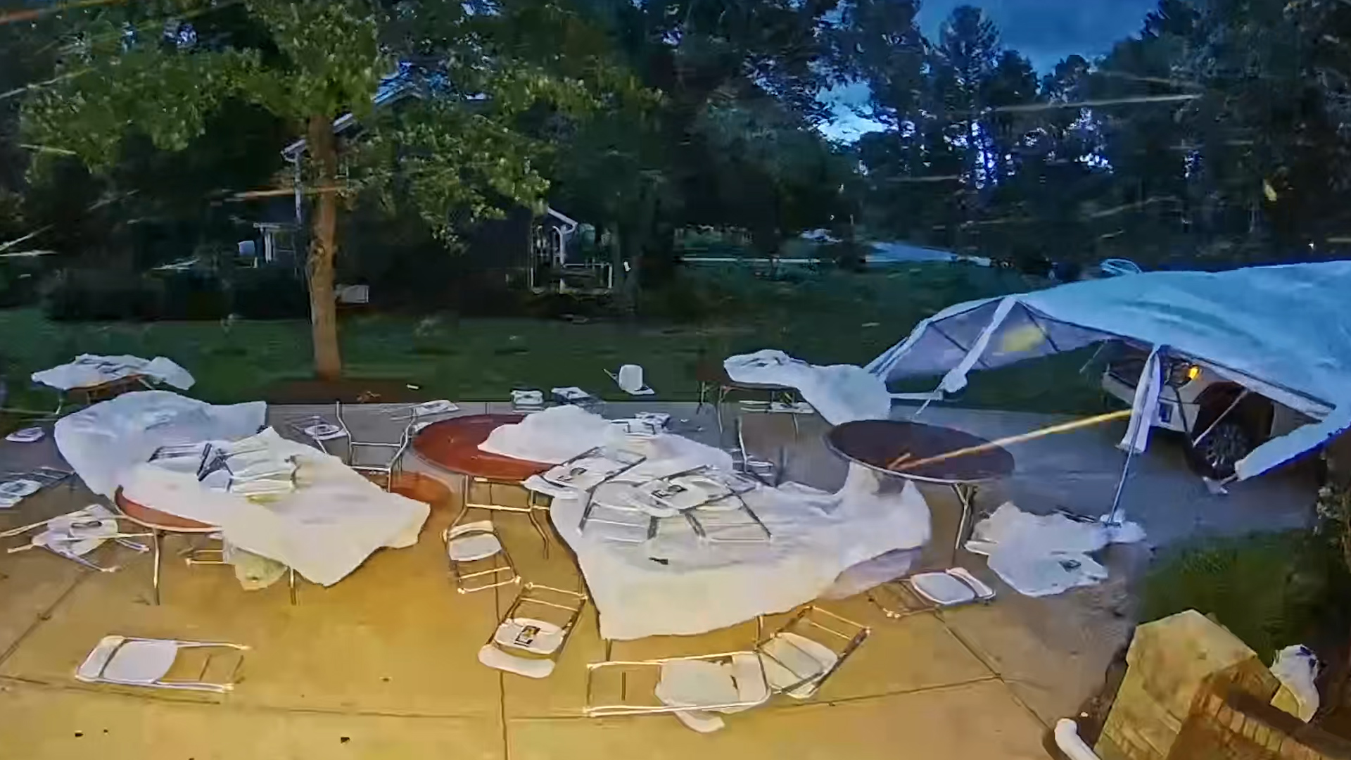 Liftoff: This party tent literally took off in Ohio