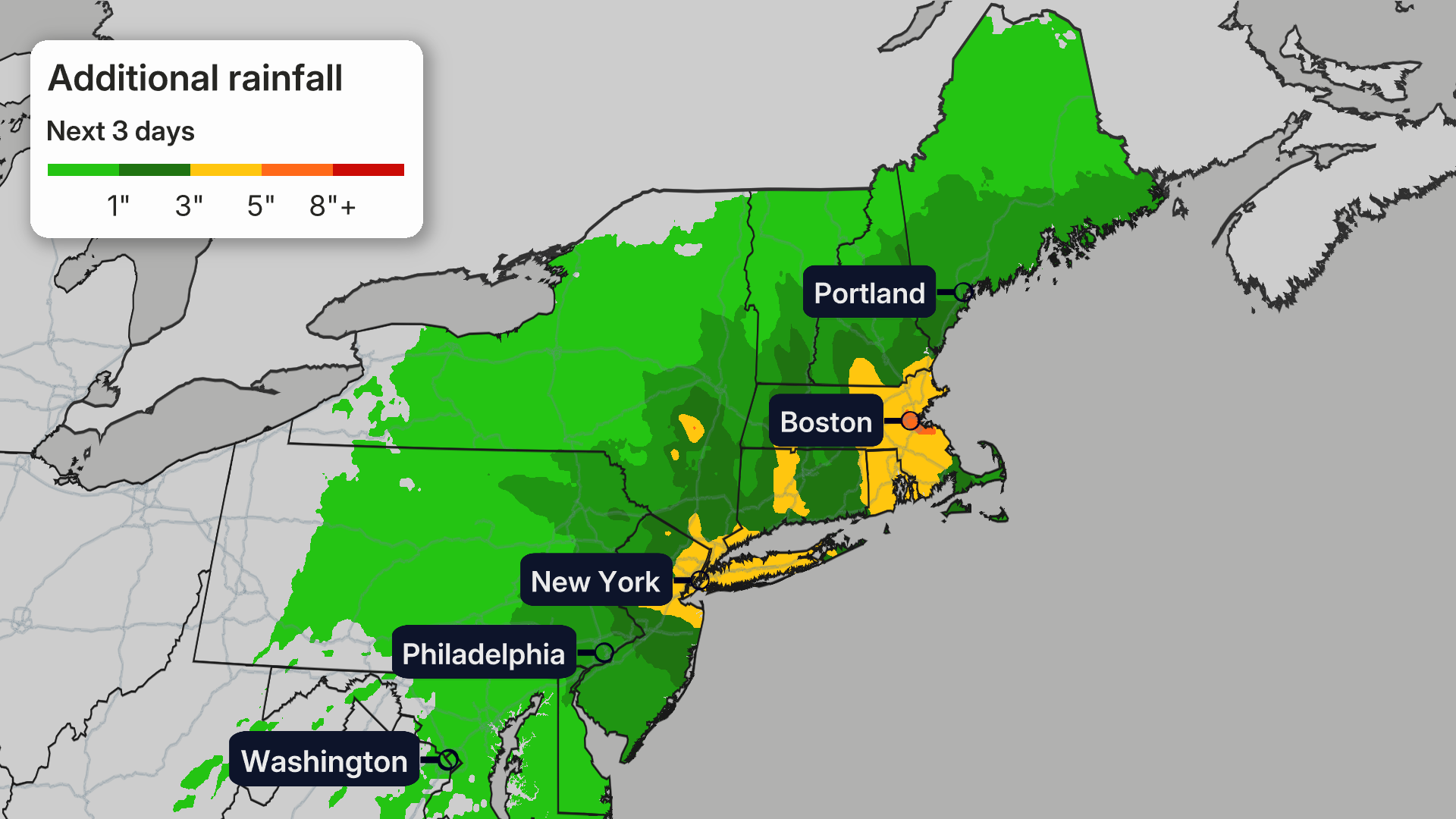 Rainfall Northeast