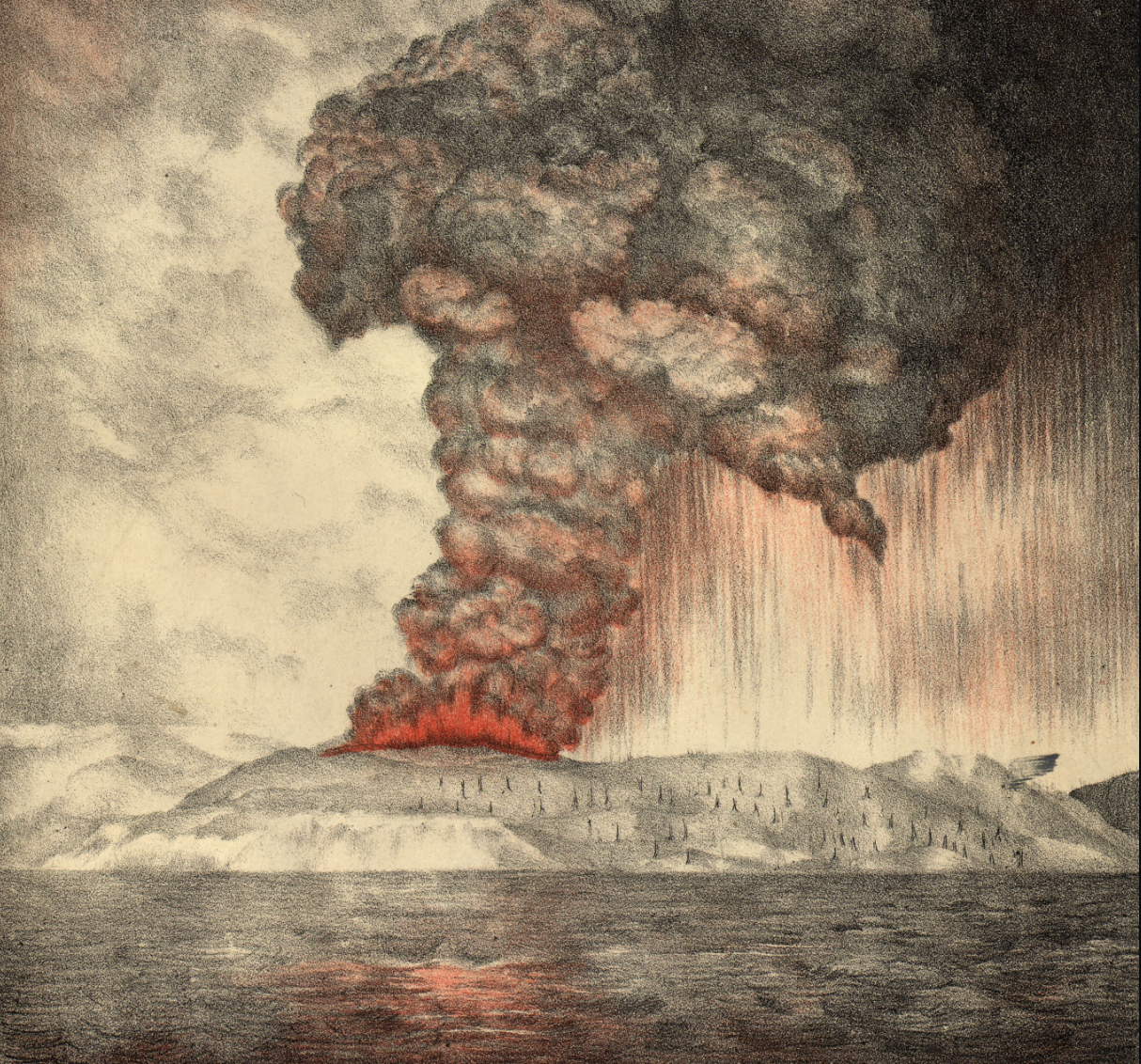 Volcano eruption