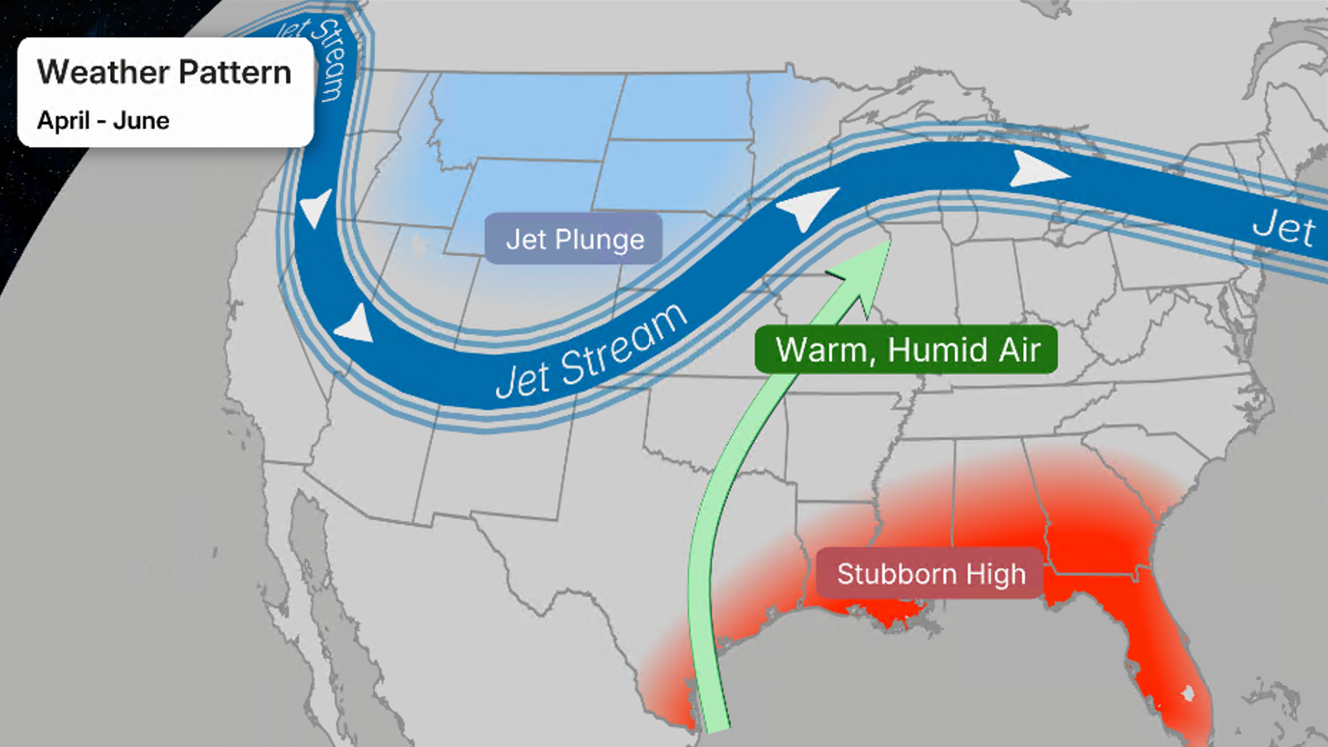 Synoptic setup for June tornadoes