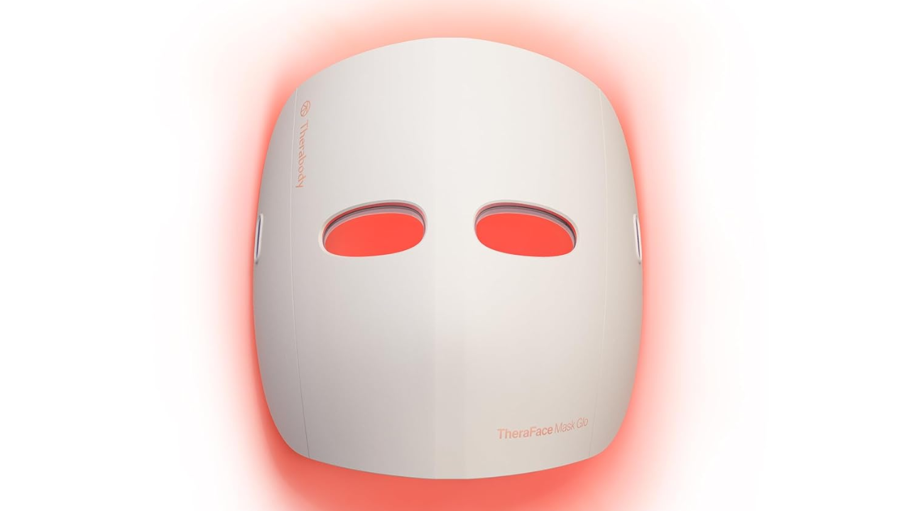 TheraFace Therabody Mask Glo - Cordless LED Skincare Face Mask with Red/Blue/Infrared Light