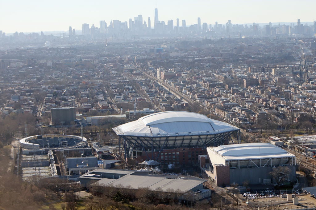Aerial View Of USTA Billie Jean King National Tennis Center