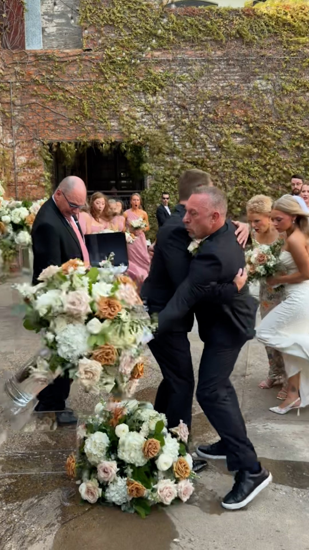 Windstorm wedding crash