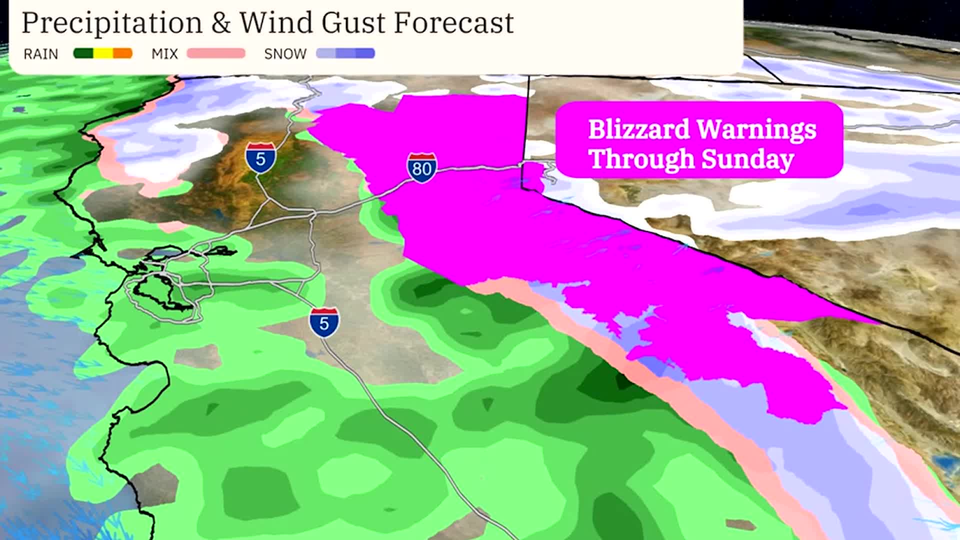 Additional Feet Of Snow Forecasted For The Sierra