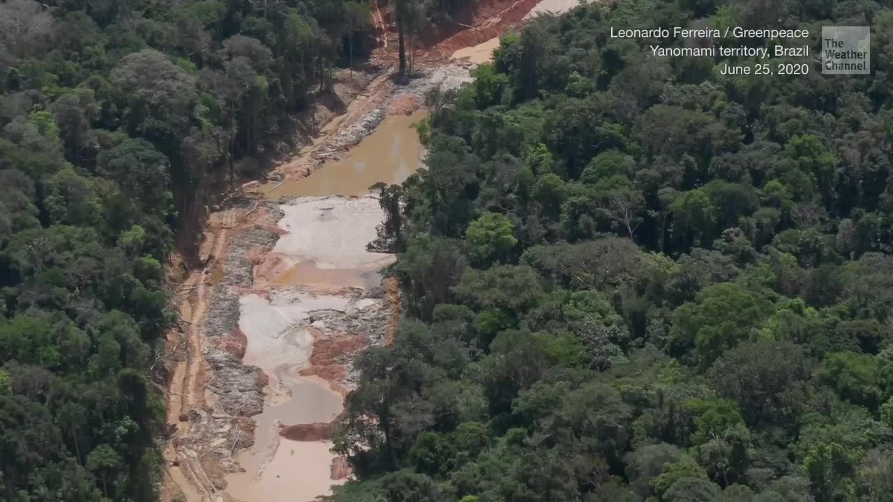 Aerial Photos Reveal Illegal Mining Devastation in Amazon