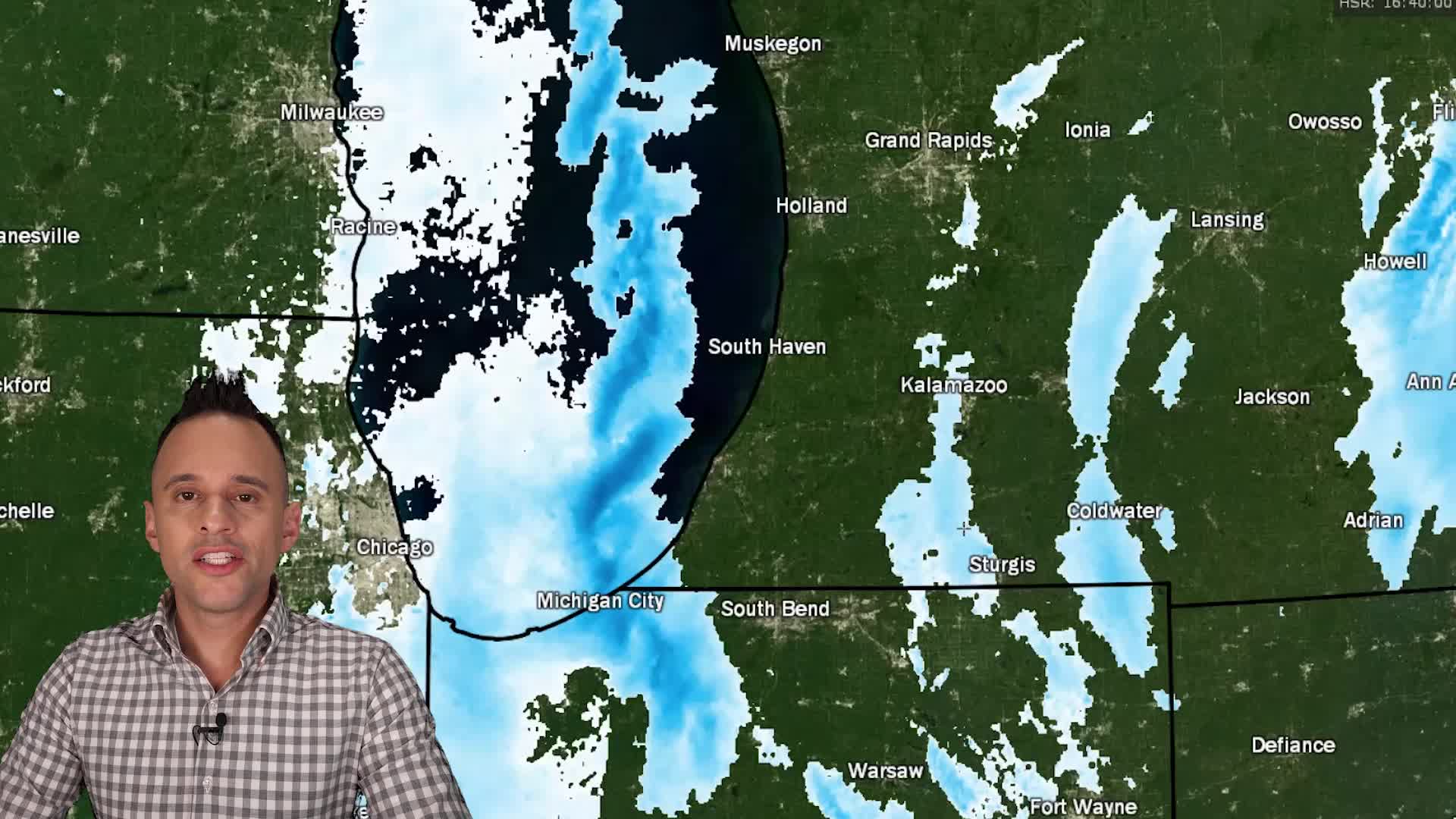 An Interesting Looking Radar During Lake Effect Snow