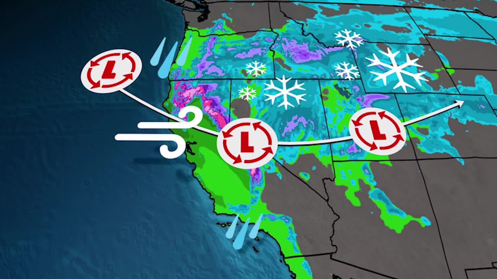 Another California Storm Arrives Monday Night And Tuesday With Rain, Feet Of Sierra Snow