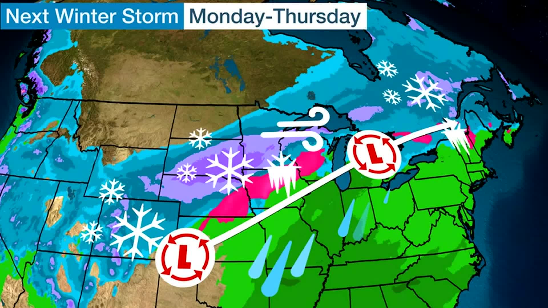 Another Winter Storm Set To Move Across The Country Next Week