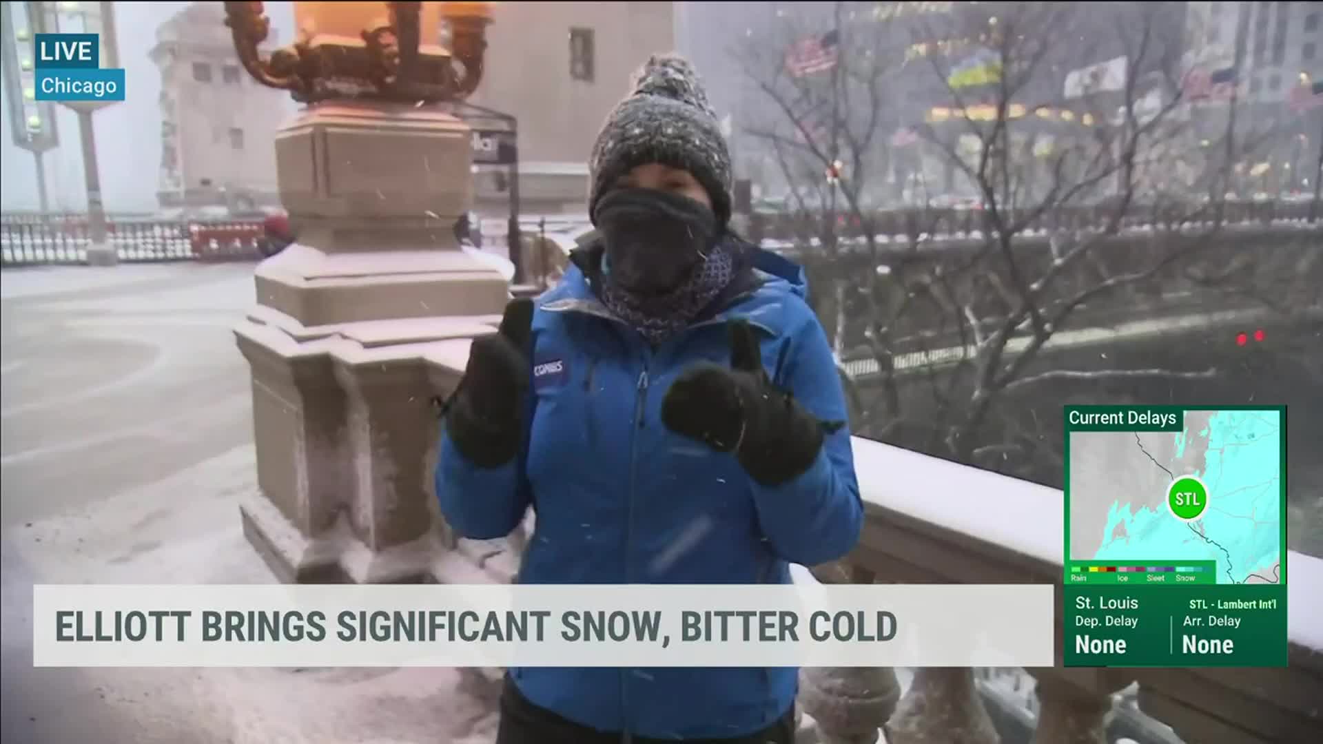 As Temperatures Drop, Steam Rises From The Chicago River Due To Winter Storm Elliott