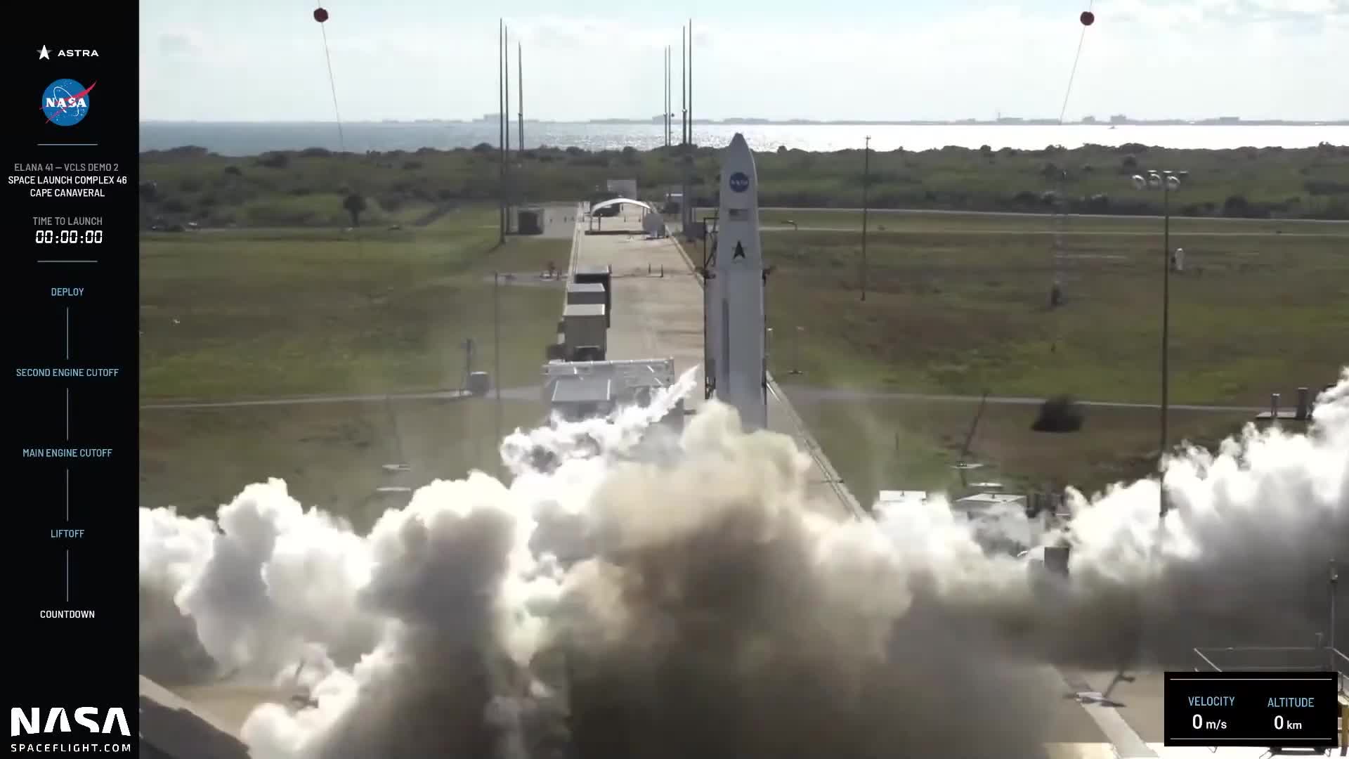 Astra Rocket Spins Out of Control After Launch