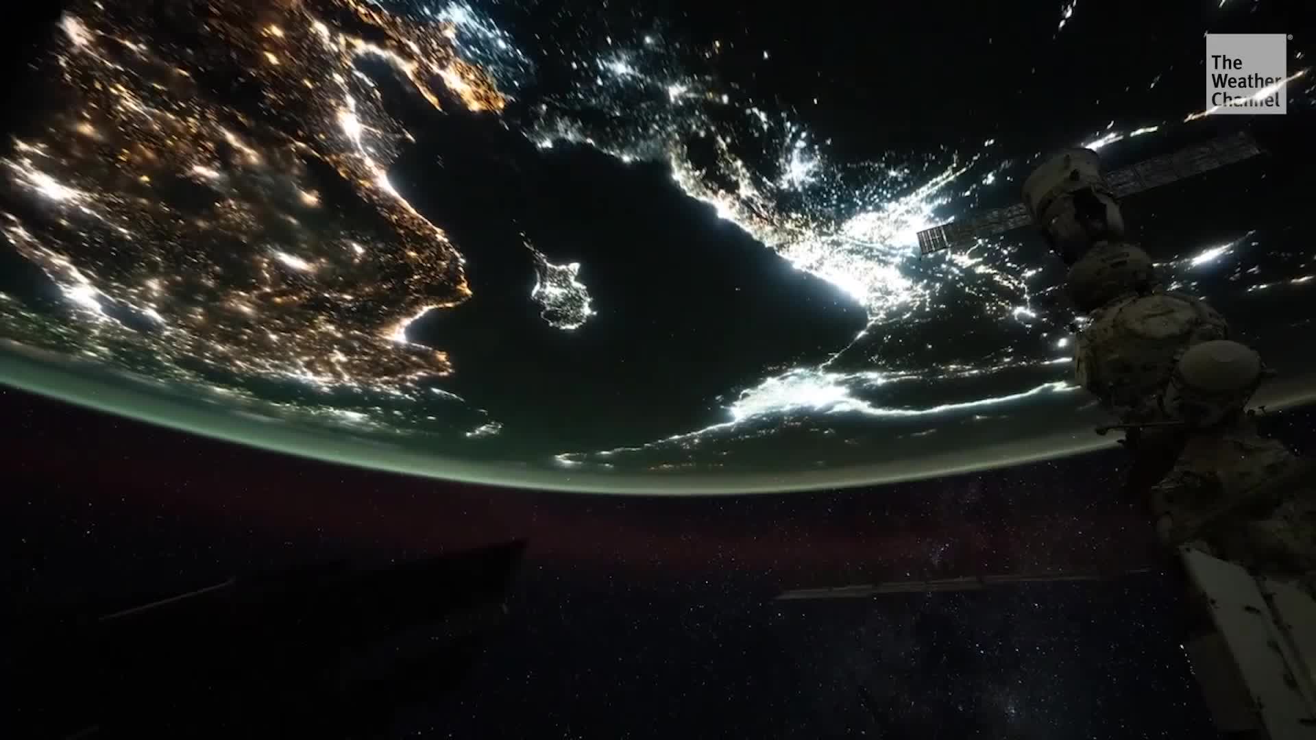 Astronaut Captures Meteor Exploding Above Earth