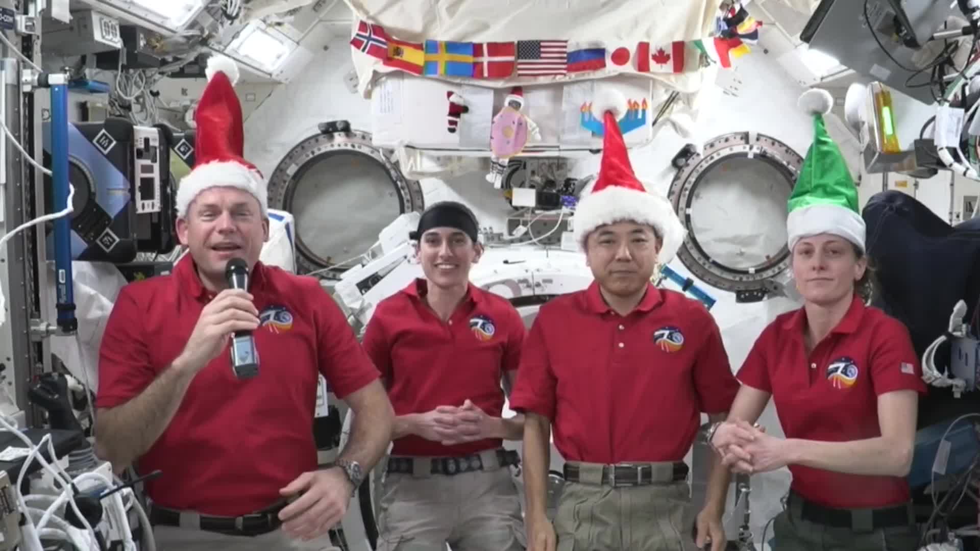Astronauts On The ISS Send Holiday Wishes Down To Earth