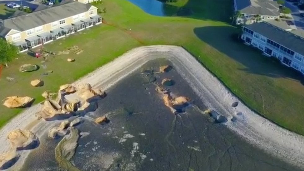 At Least a Dozen Sinkholes Appear in Ocala, Florida, Neighborhood