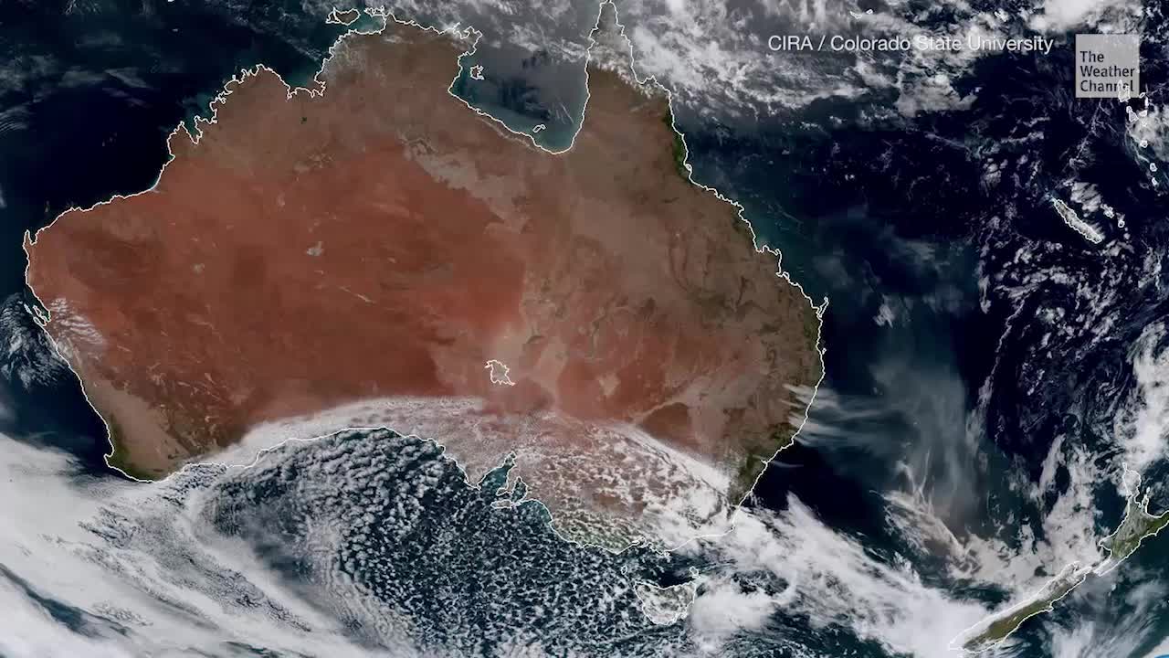 Australian Wildfires Seen from Space