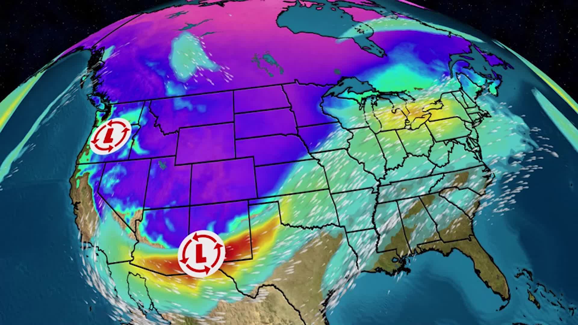 Back-To-Back Storms To Produce Snow In Western, Central U.S.