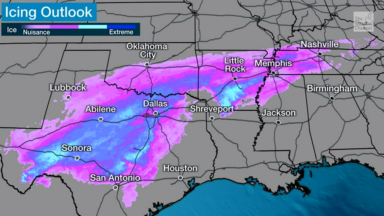 Big Problems With Ice In Several Southern States