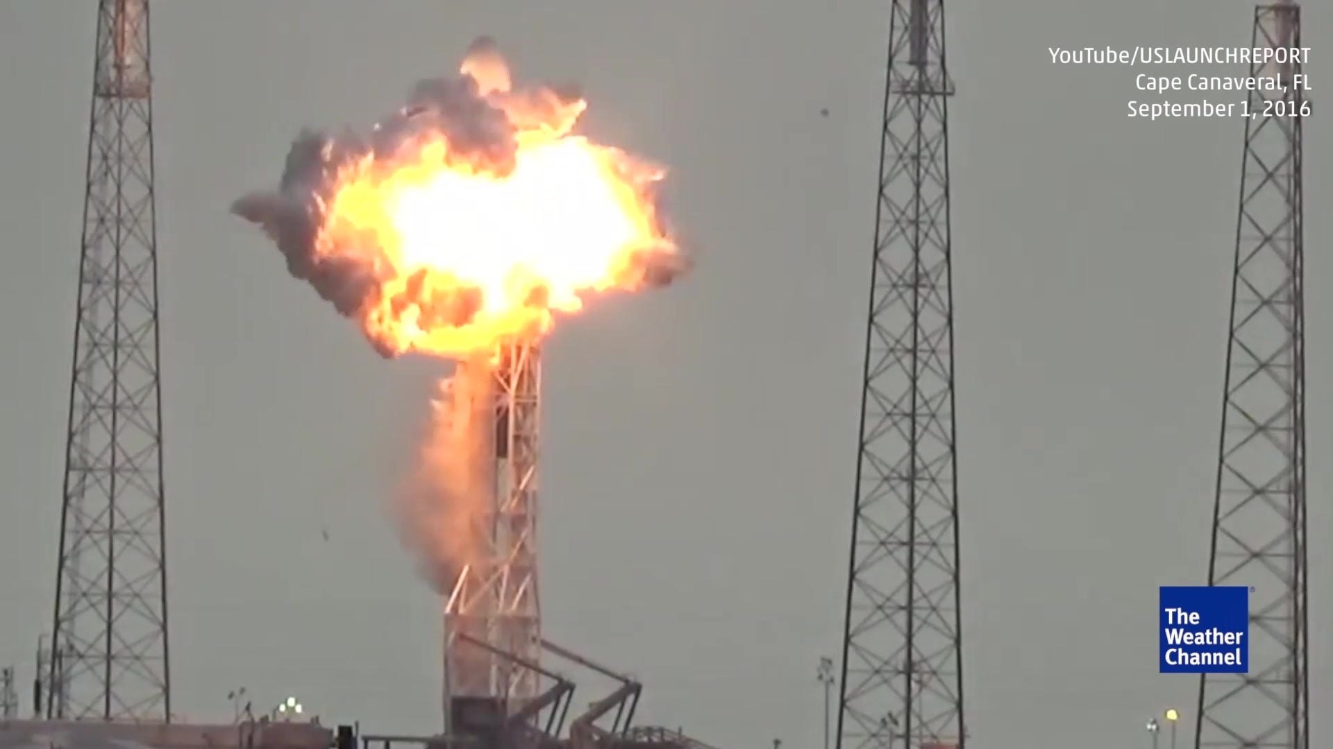Blast Rocks SpaceX Launch Site