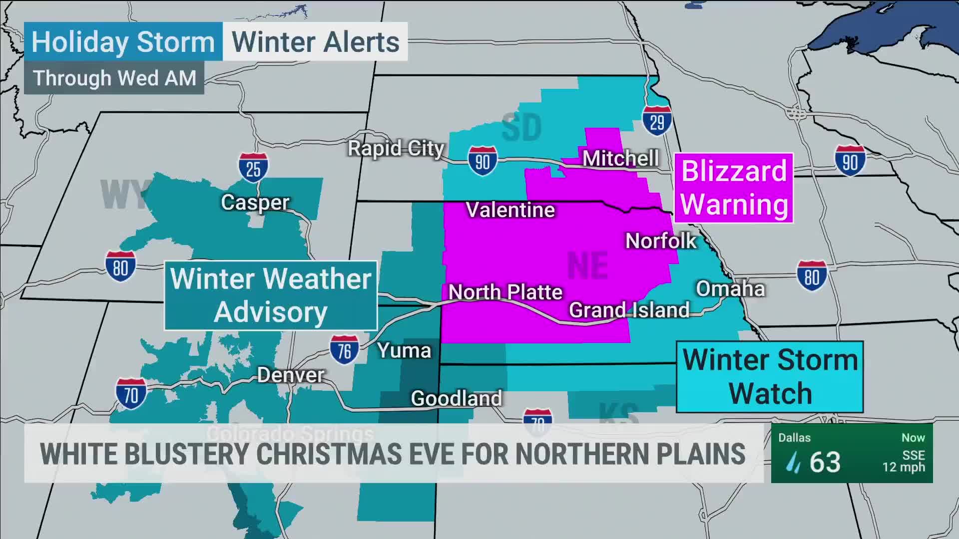 Blizzard Conditions Possible In Northern Plains