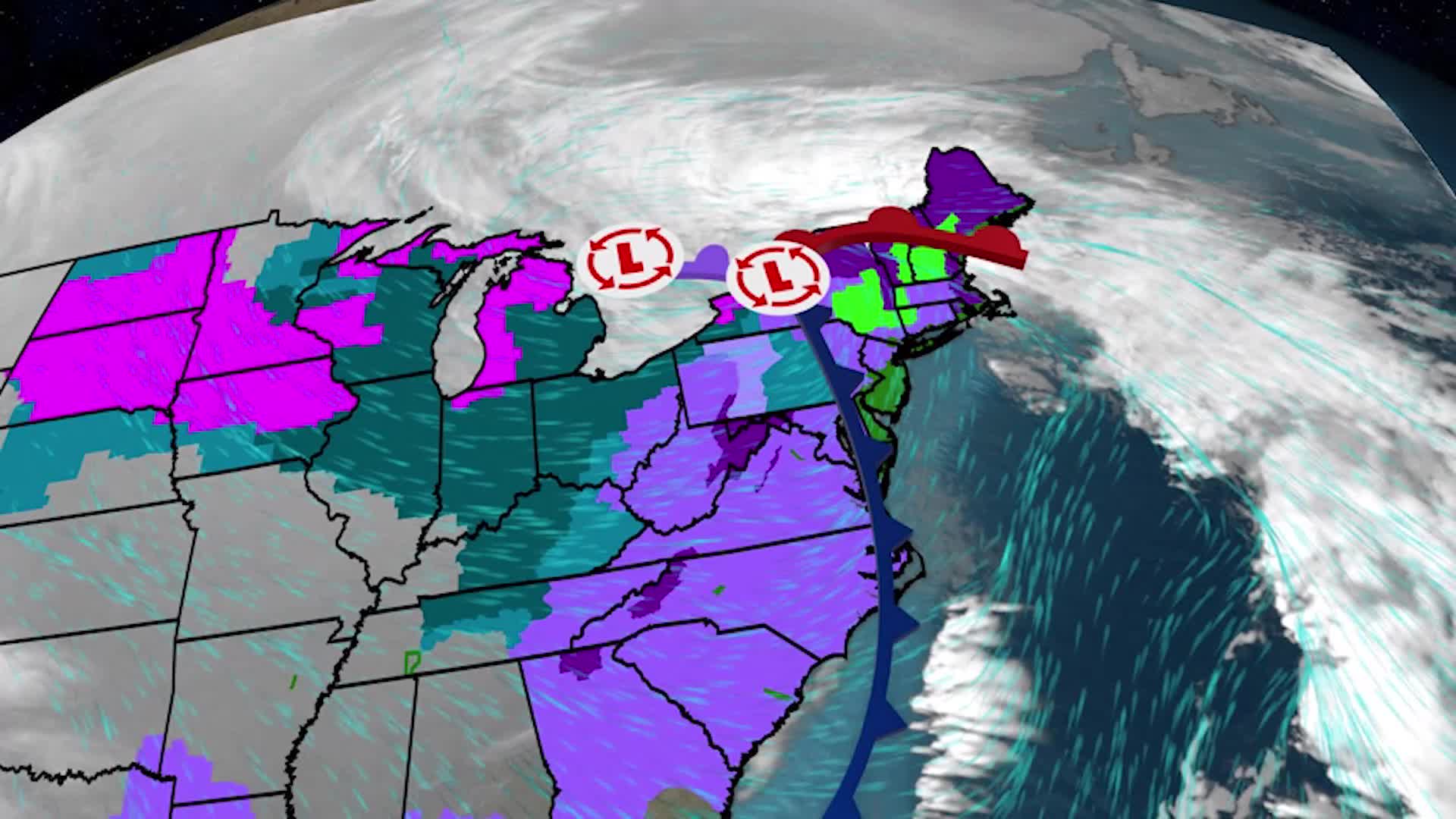 Blizzard Warnings, Dangerous Wind As Storm Plows East