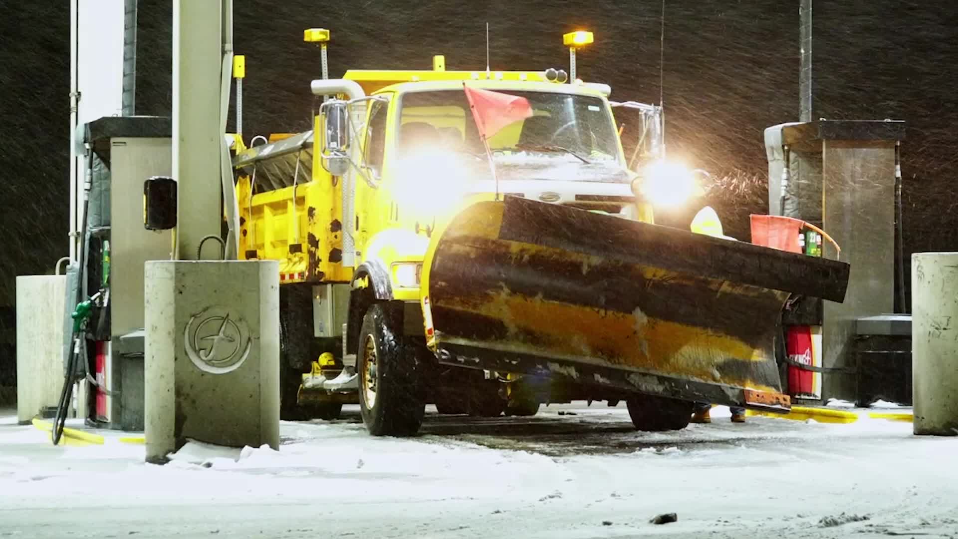 Blowing Snow, Freezing Rain Stall Travel Across Plains