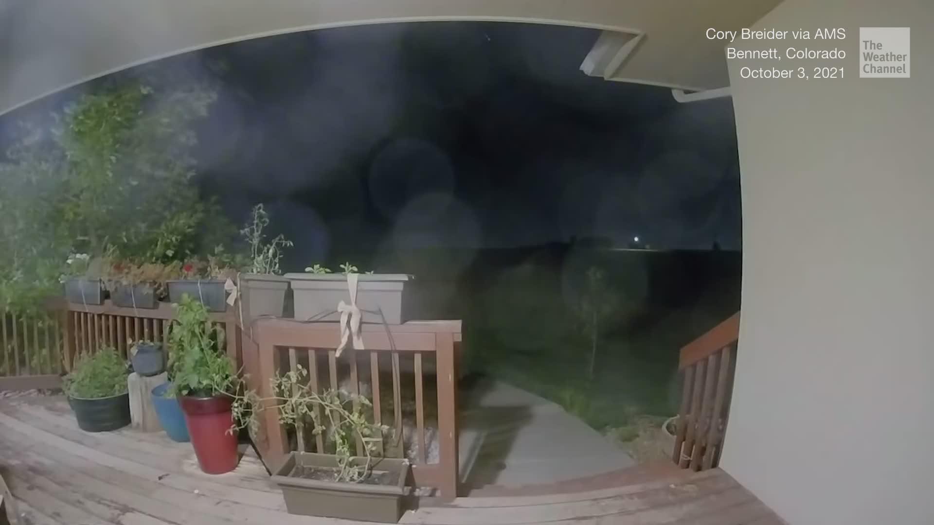 Bright Blue Fireball Blazes Across Colorado Sky