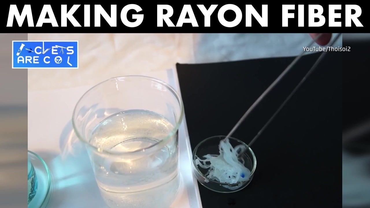 Chemist Shows How to Make Artificial Silk