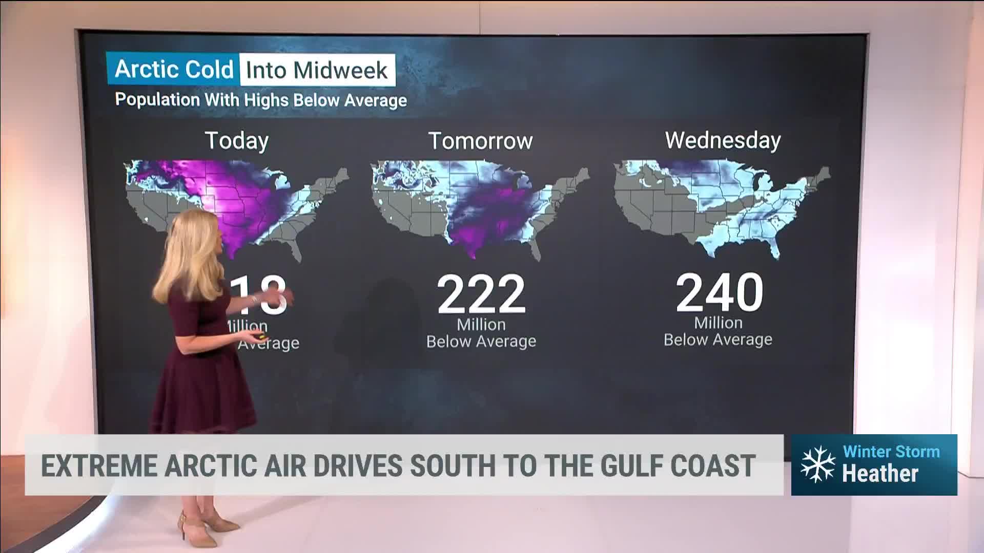 Cold Weather To Invade Southern Plains, Southeast