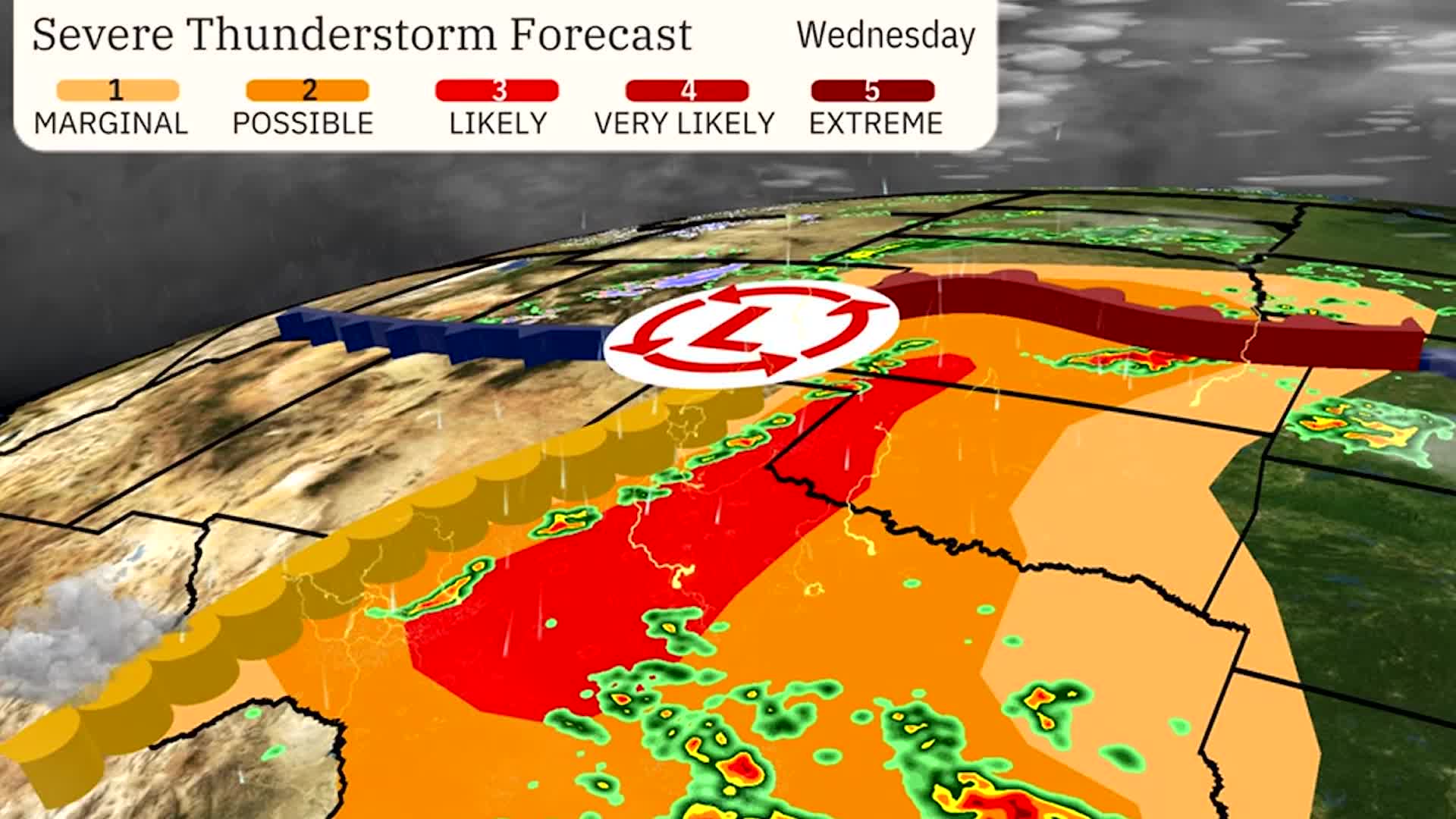 Damaging Thunderstorms Are Expected In The Southern Plains
