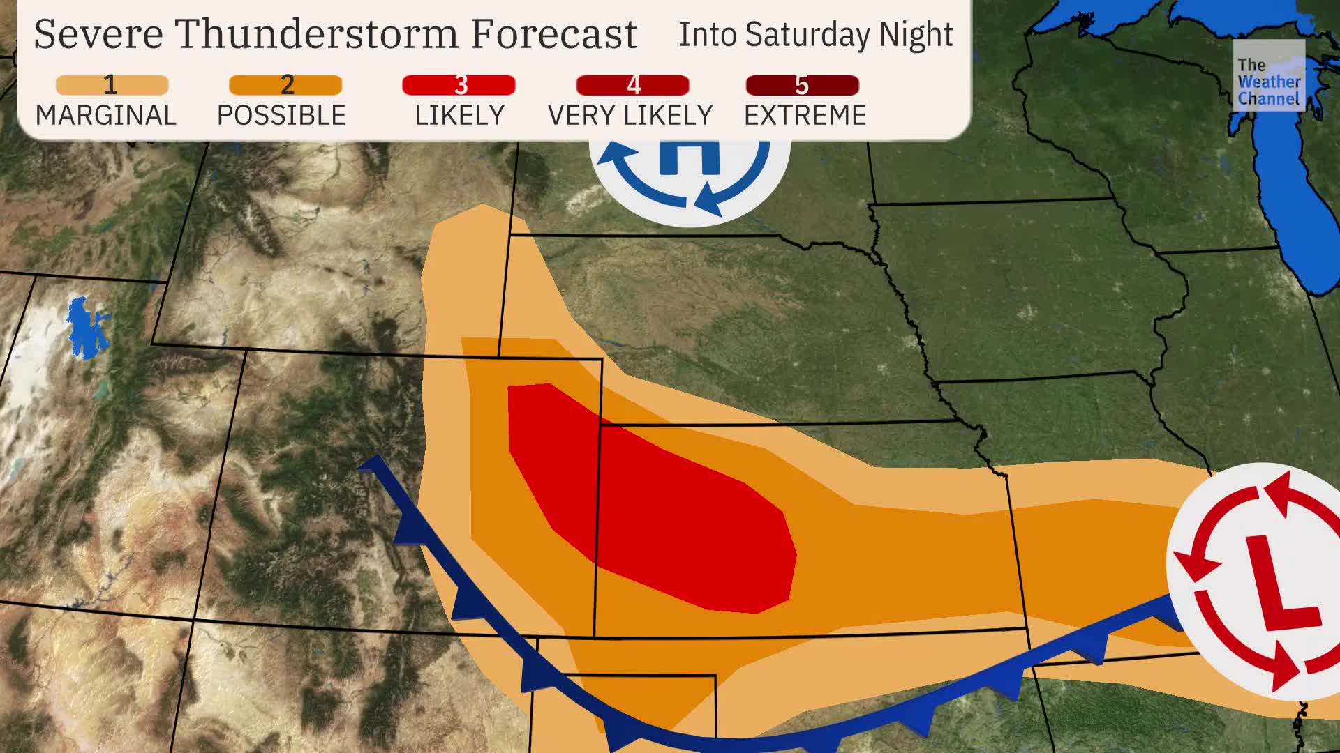 Damaging Winds, Hail Threat In The Plains Into The Overnight