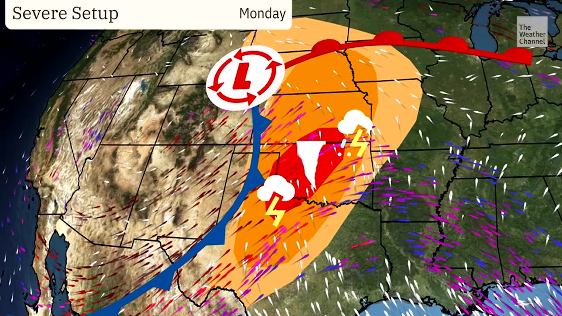 Dangerous Severe Weather Monday In Southern Great Plains
