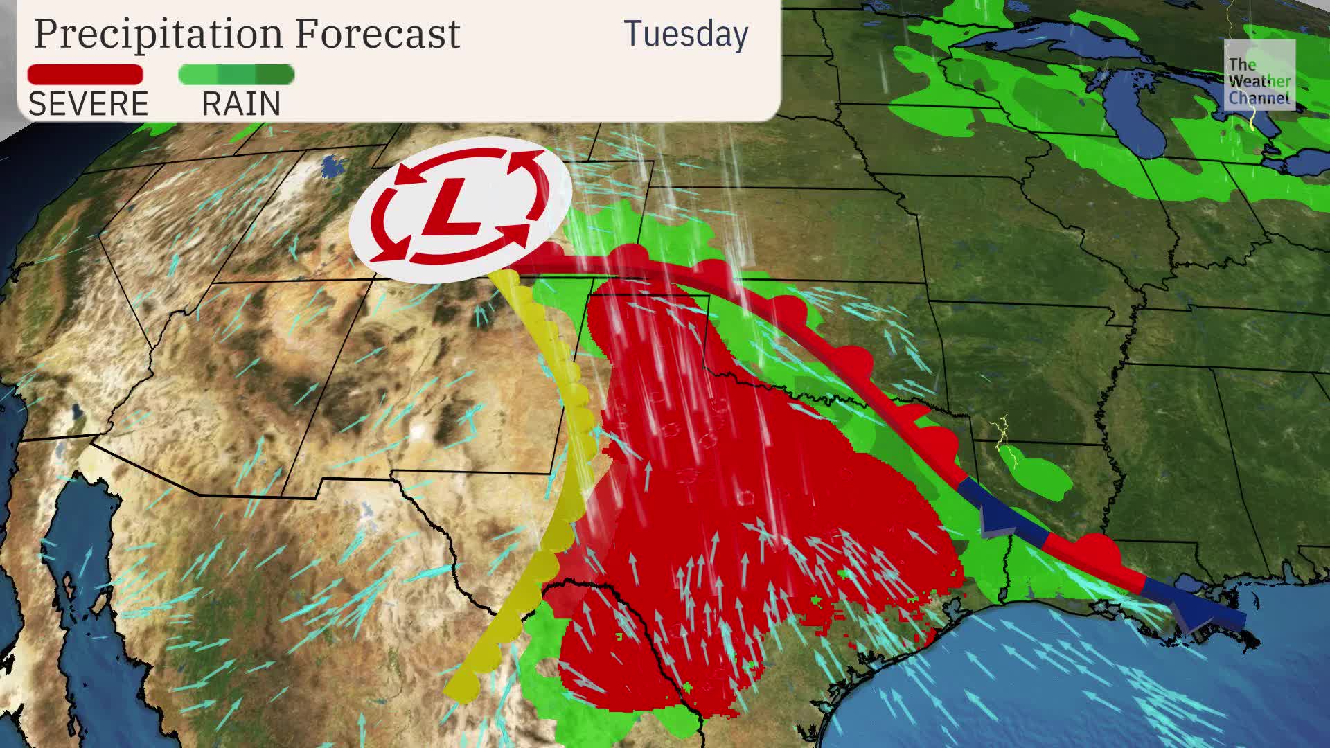 Dangerous Texas Storms: Large Hail, Powerful Winds Possible