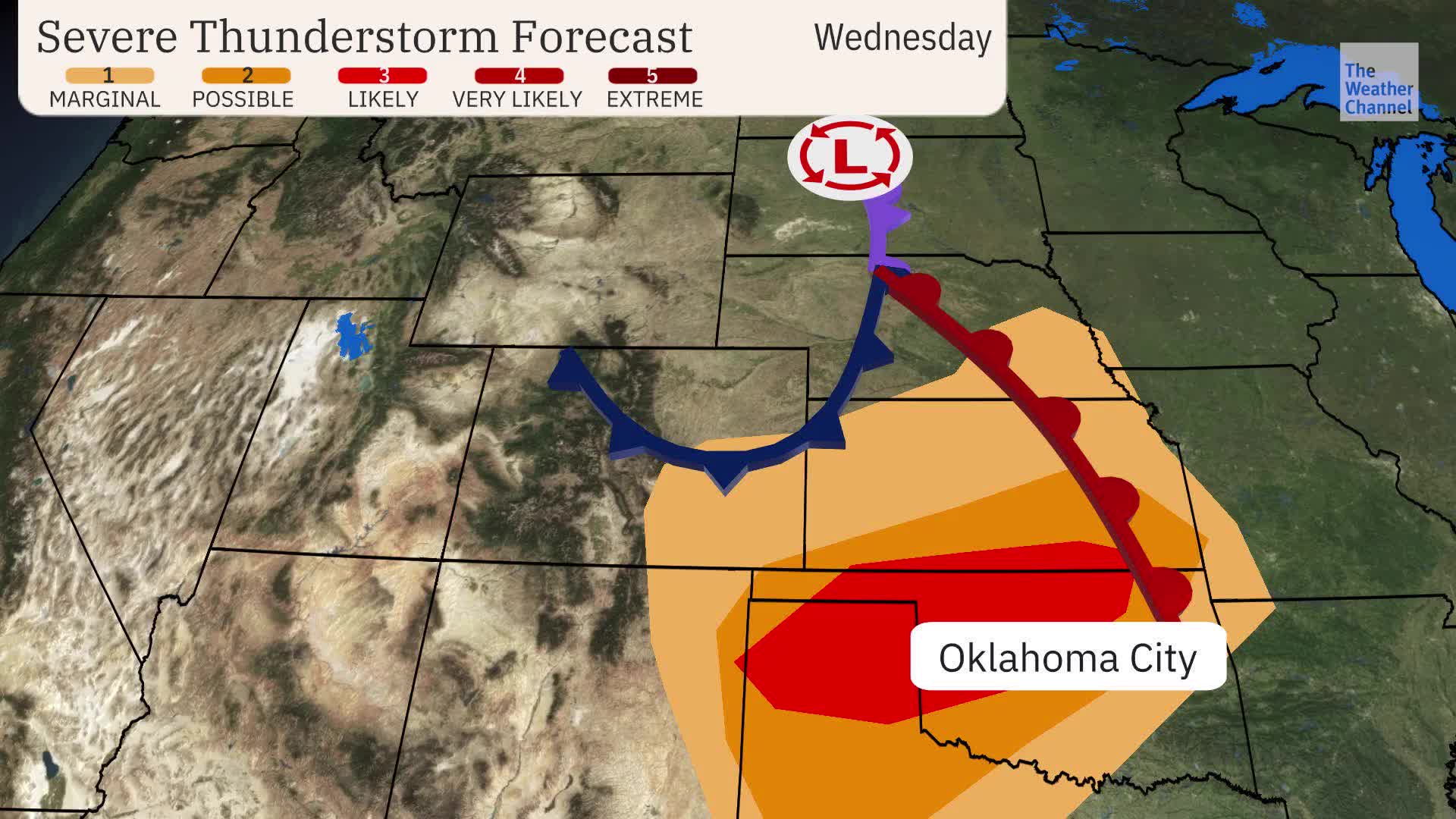 Dangerous Winds Possible Wednesday In Plains, Southeast