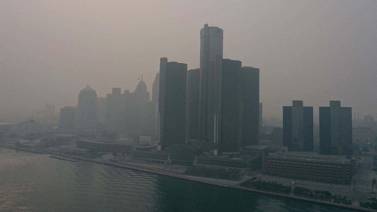 Detroit wildfire smoke July 2026