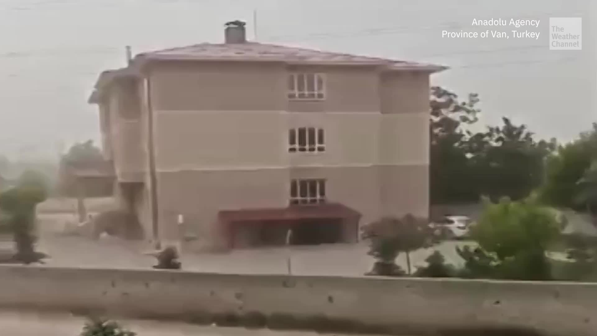 Dramatic Cell Phone Footage Shows Winds Rip Roof Off