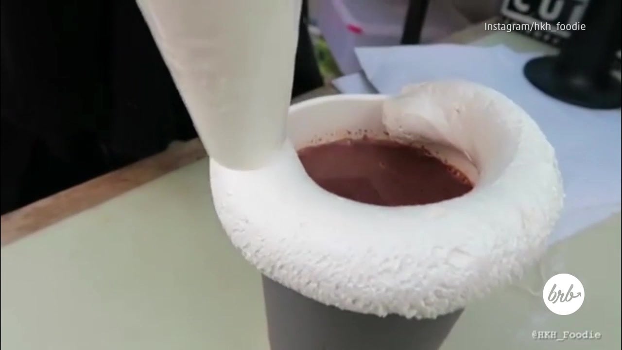 Drinking This Insane Marshmallow Hot Chocolate