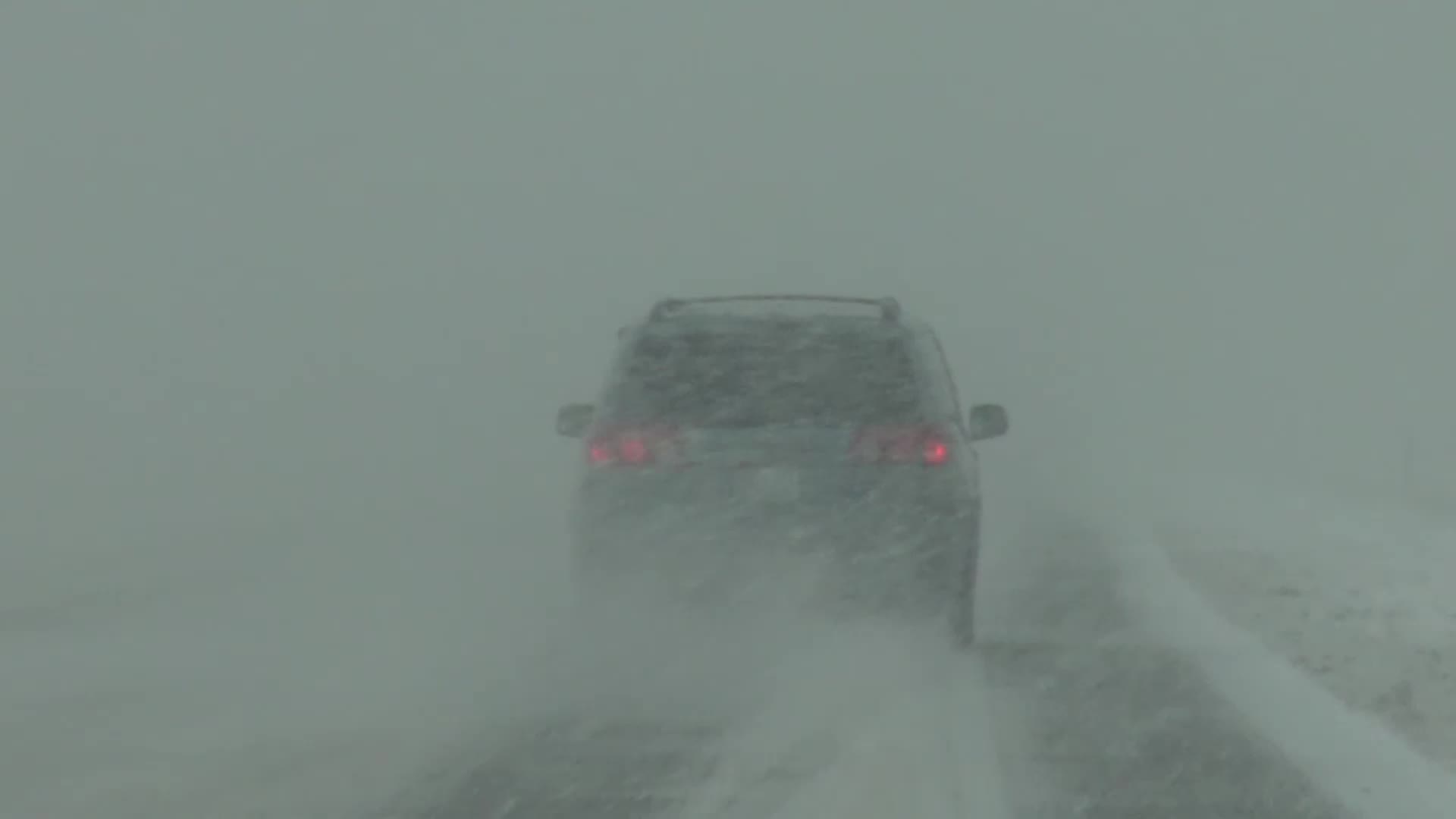 Drivers In Nebraska Battle Christmas Whiteout