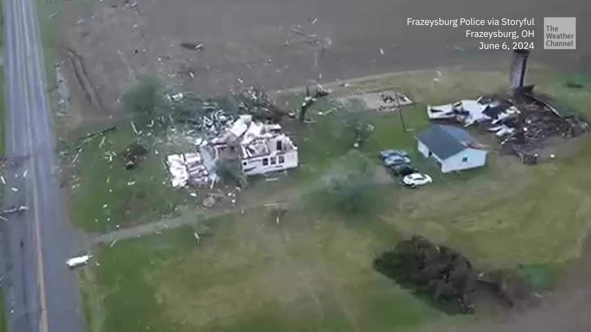Drone Footage Shows Extensive Ohio Tornado Damage