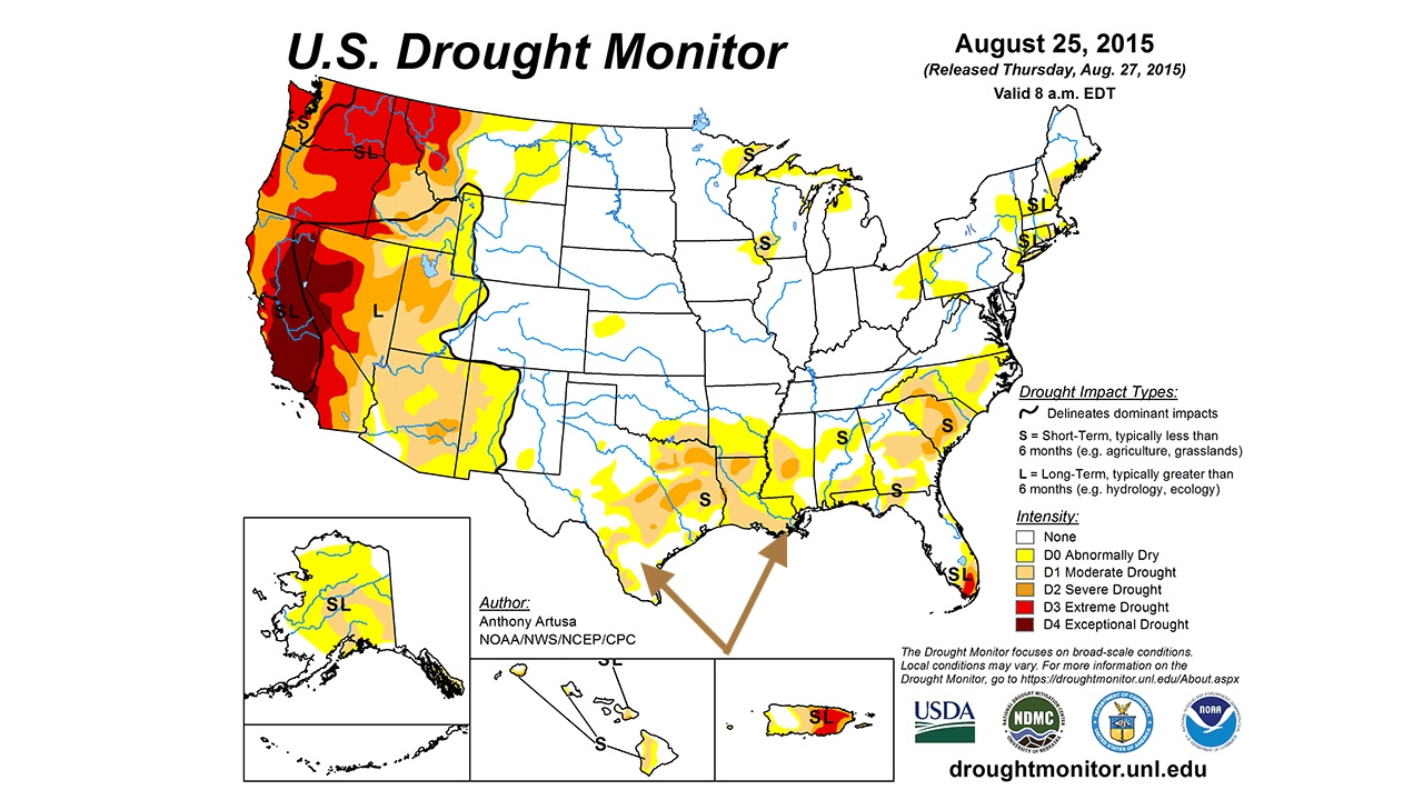 Drought worsening during 2015 El Ni&ntilde;o
