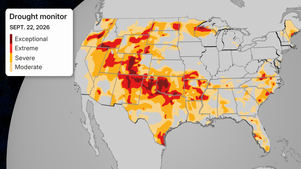US drought status late September 2026