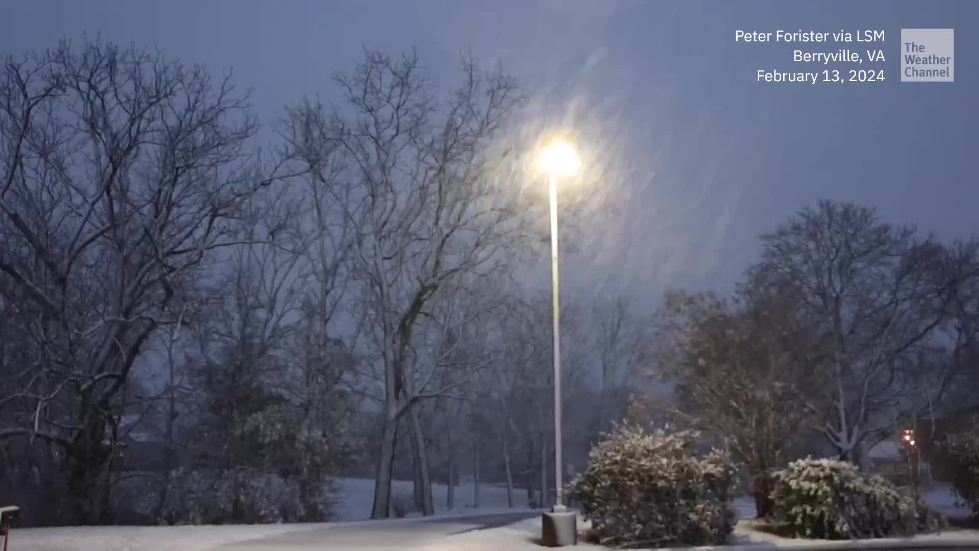 Early-Morning Heavy Snow In Northern Virginia