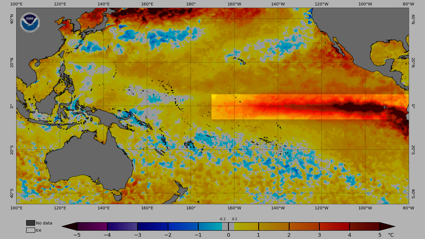 El Ni&ntilde;o SSTs mid August 2026
