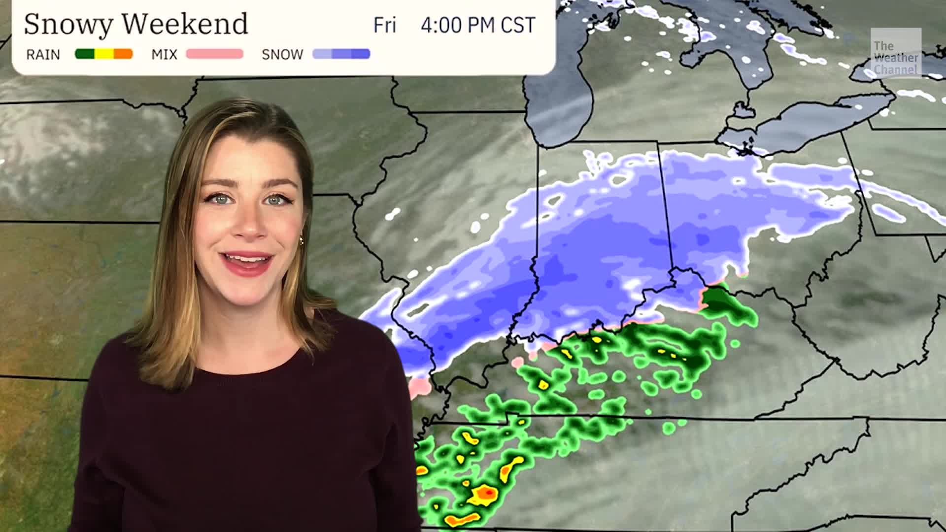 Fast Moving Snow From Ohio Valley To Mid-Atlantic