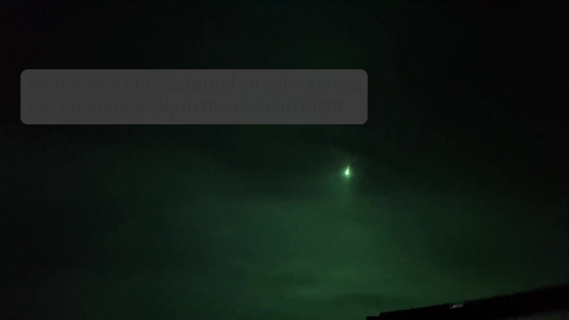 Fiery Asteroid Lights Up Night Sky Over Philippines
